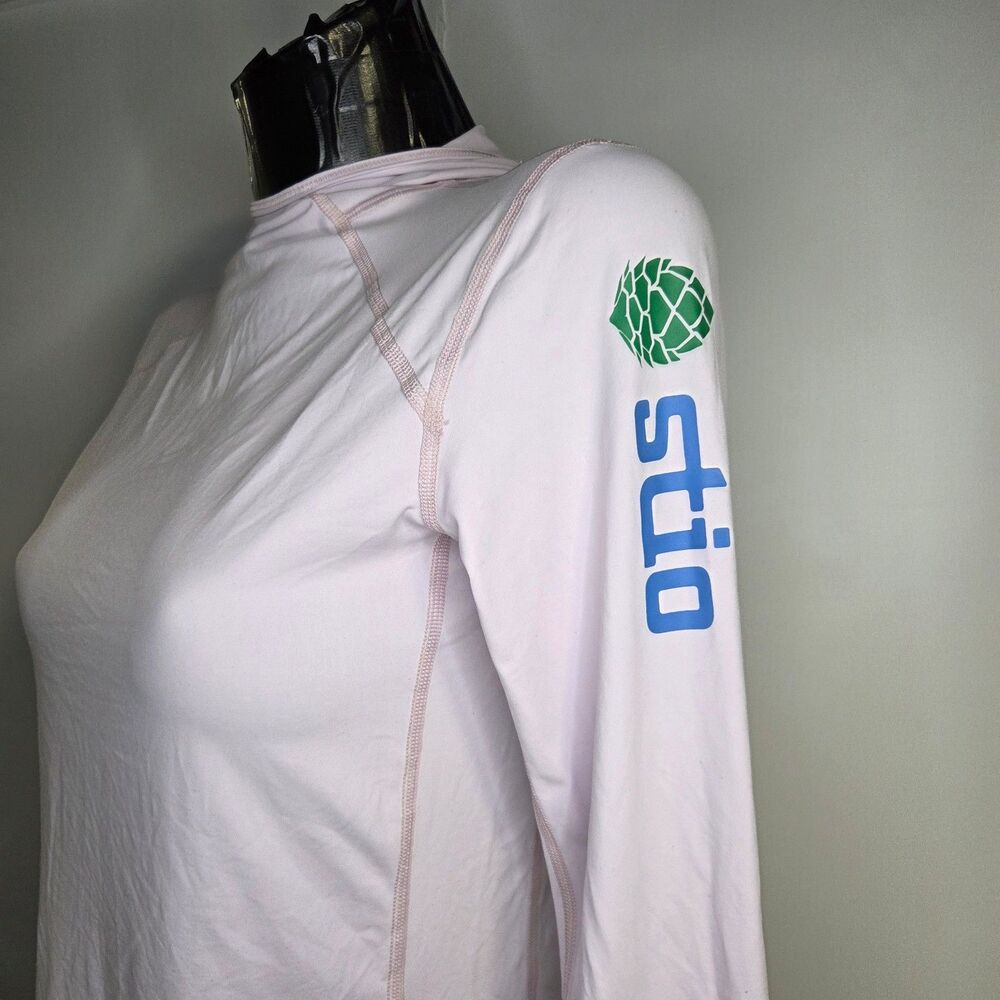 Stio Hooded Rash Guard Pink Long Sleeve Jackson Hole Wyoming Kids 14